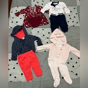 Bundle of baby clothes outfits Fall season sets Carter’s 3M
